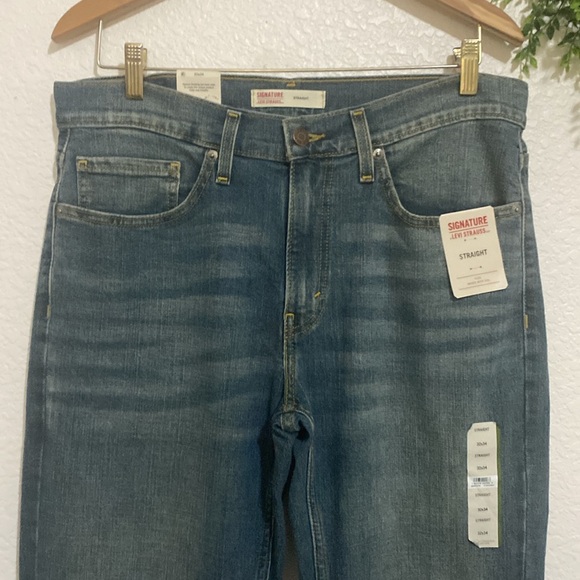 Levi Strauss Signature Straight Jeans 32 x 34 - Picture 2 of 12